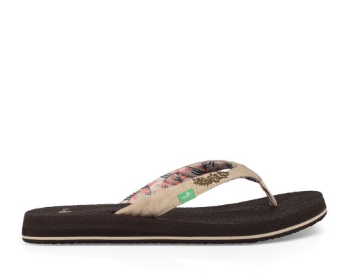 Sanuk Yoga Paradise 2 - Sanuk Flip Flops Womens Chocolate / Beige - Philippines WIEALD379